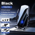 Car Mount Wireless Charging Stand Vehicle Phone Mounts Car Phone Holder Automatic Quick Release Button for Samsung Huawei Iphone